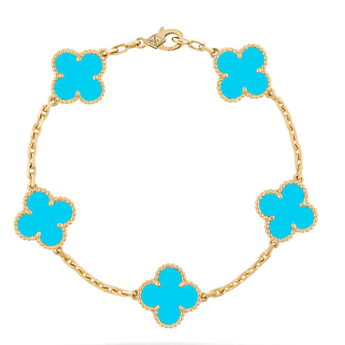 [Spark] CLOVER 5 MOTIF TURQUOISE BRACELET COLLECTION