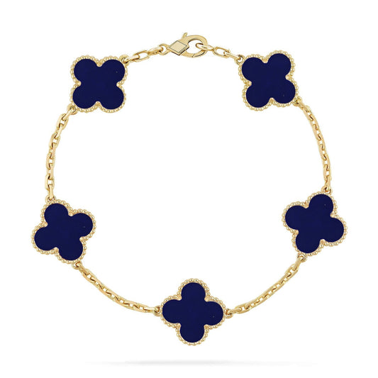 [Spark]CLOVER 5 MOTIF LAPIS LAZULI BRACELET COLLECTION
