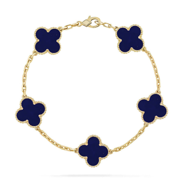 [Spark]CLOVER 5 MOTIF LAPIS LAZULI BRACELET COLLECTION