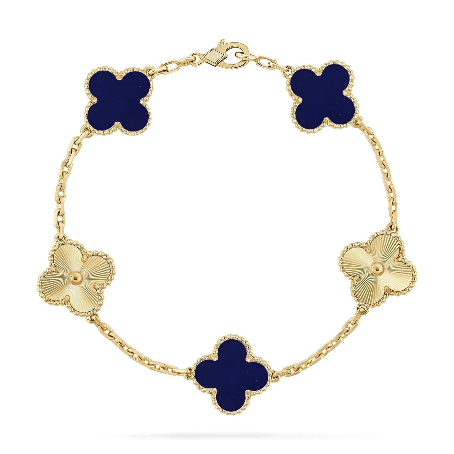 [Spark]CLOVER 5 MOTIF LAPIS LAZULI BRACELET COLLECTION