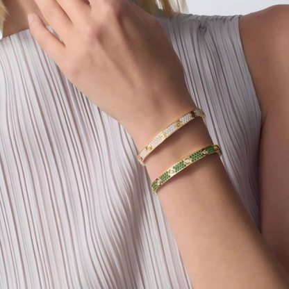 [Spark]2026 PAVE GEMSTONE LOVE BRACELET 6.1MM 10 DIAMONDS
