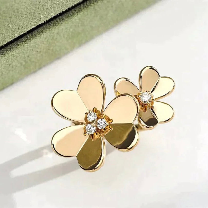 [Spark]CLOVER COMOS GOLD DIAMOND RING