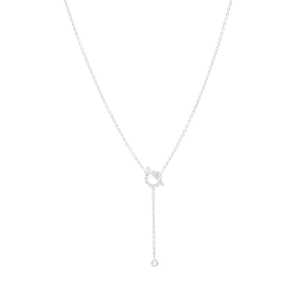 [Spark]FINESSE SILVER DIAMOND NECKLACE