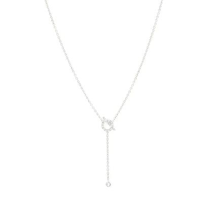 [Spark]FINESSE SILVER DIAMOND NECKLACE