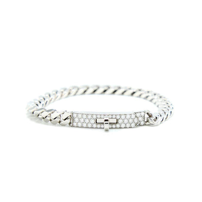 [Spark]KELLY CHAIN SILVER DIAMOND BRACELET