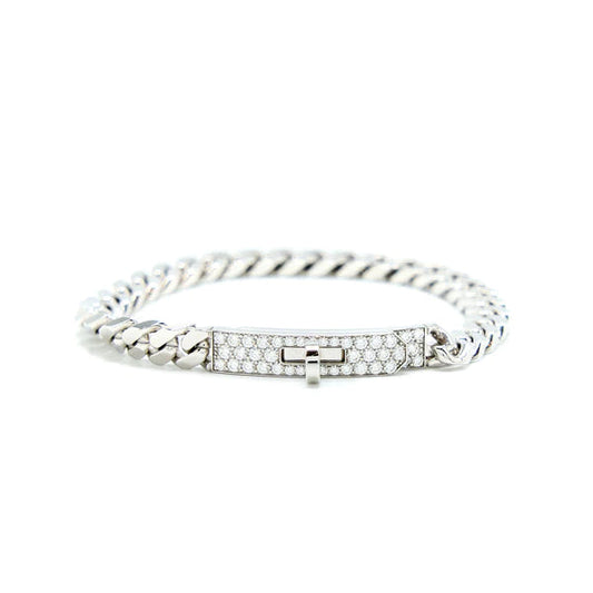 [Spark]KELLY CHAIN SILVER DIAMOND BRACELET