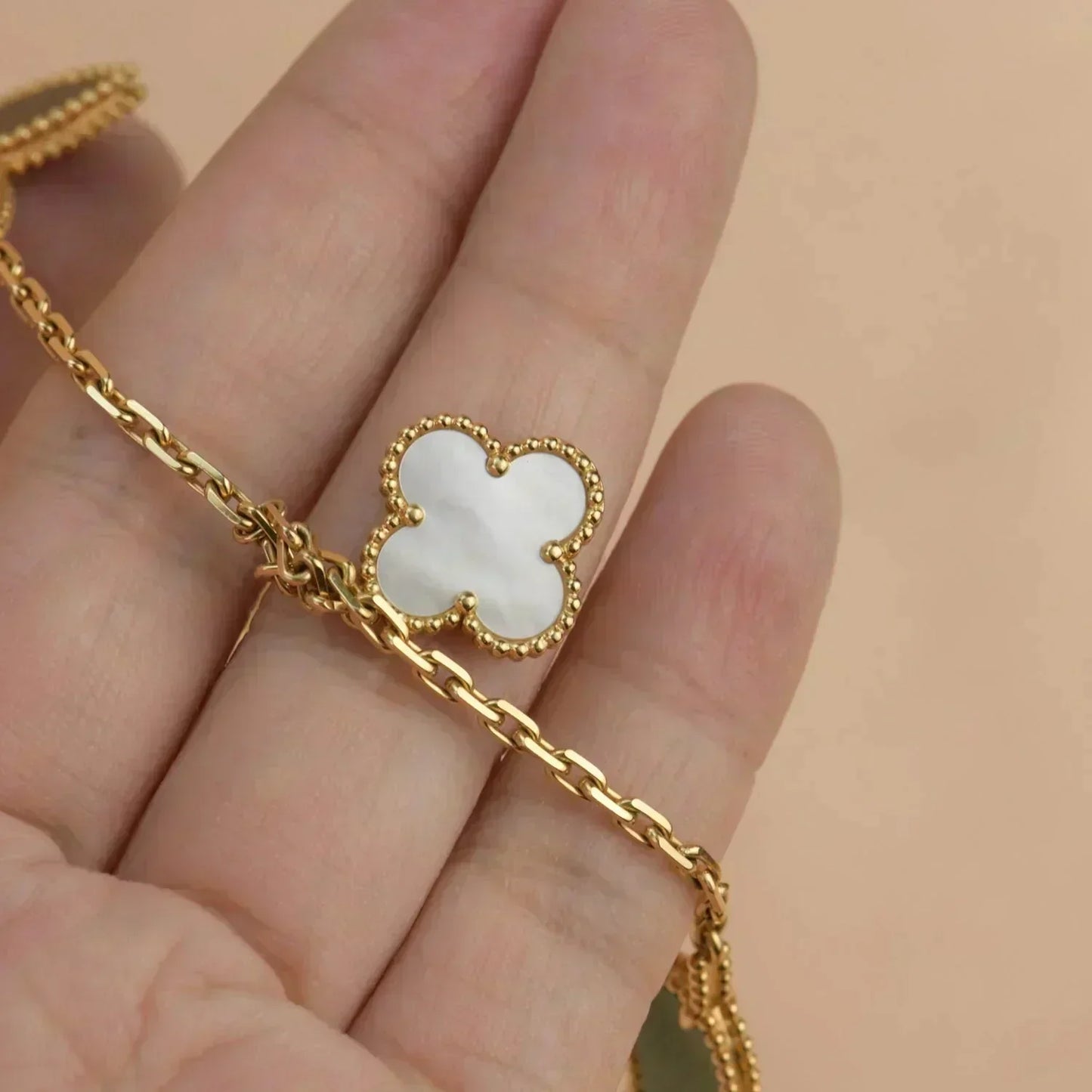 [Spark]LUCKY SPRING 5 MOTIF GOLD BRACELET