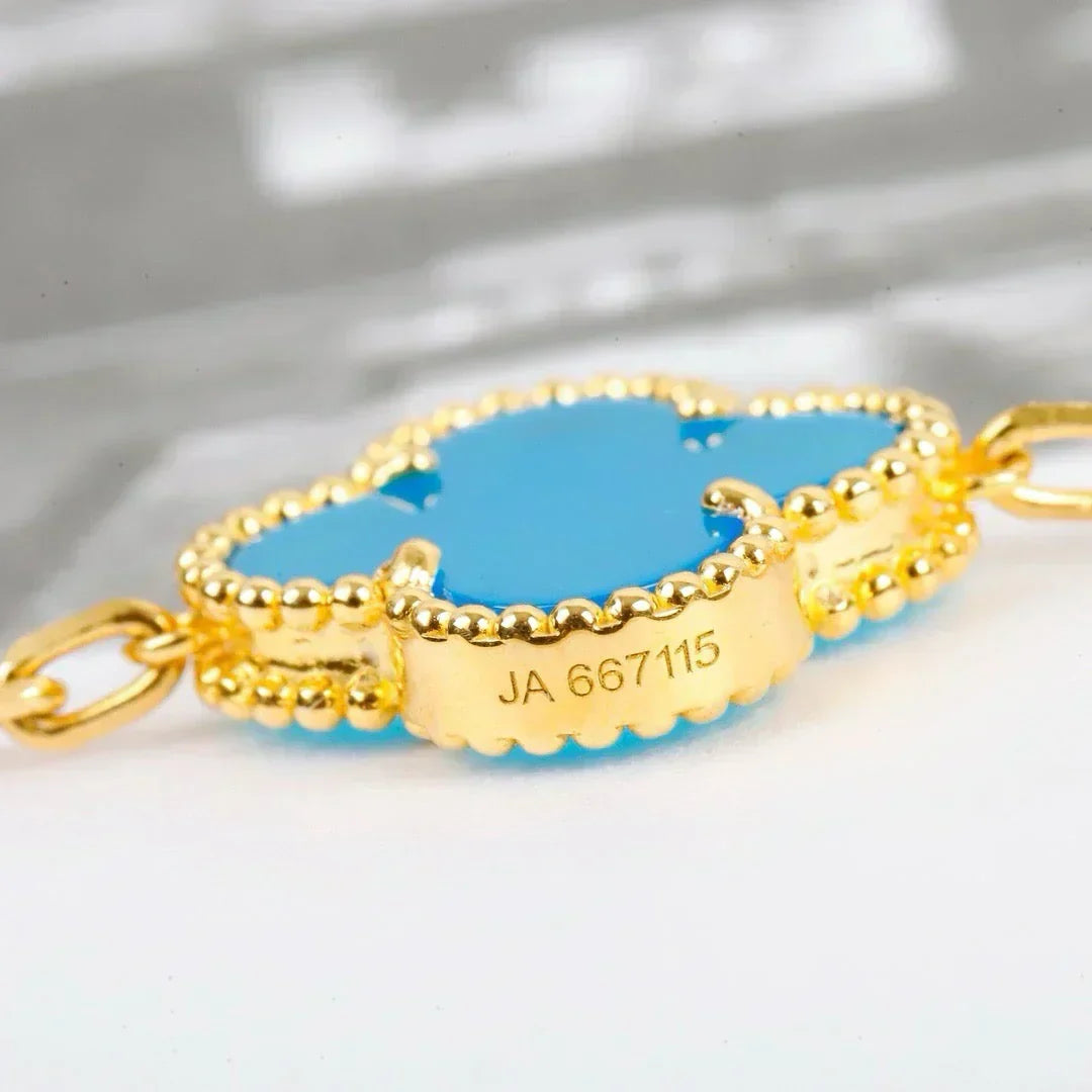 [Spark] CLOVER 5 MOTIF TURQUOISE BRACELET COLLECTION