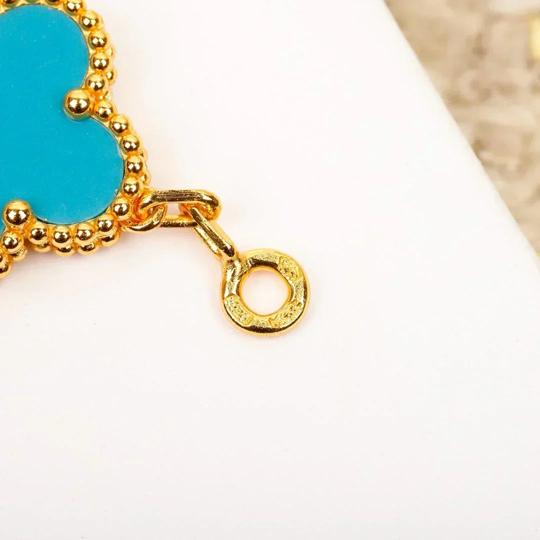 [Spark] CLOVER 5 MOTIF TURQUOISE BRACELET COLLECTION