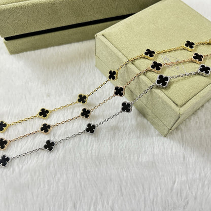 [Spark]CLOVER 6 MOTIF  ONYXS BRACELET-w