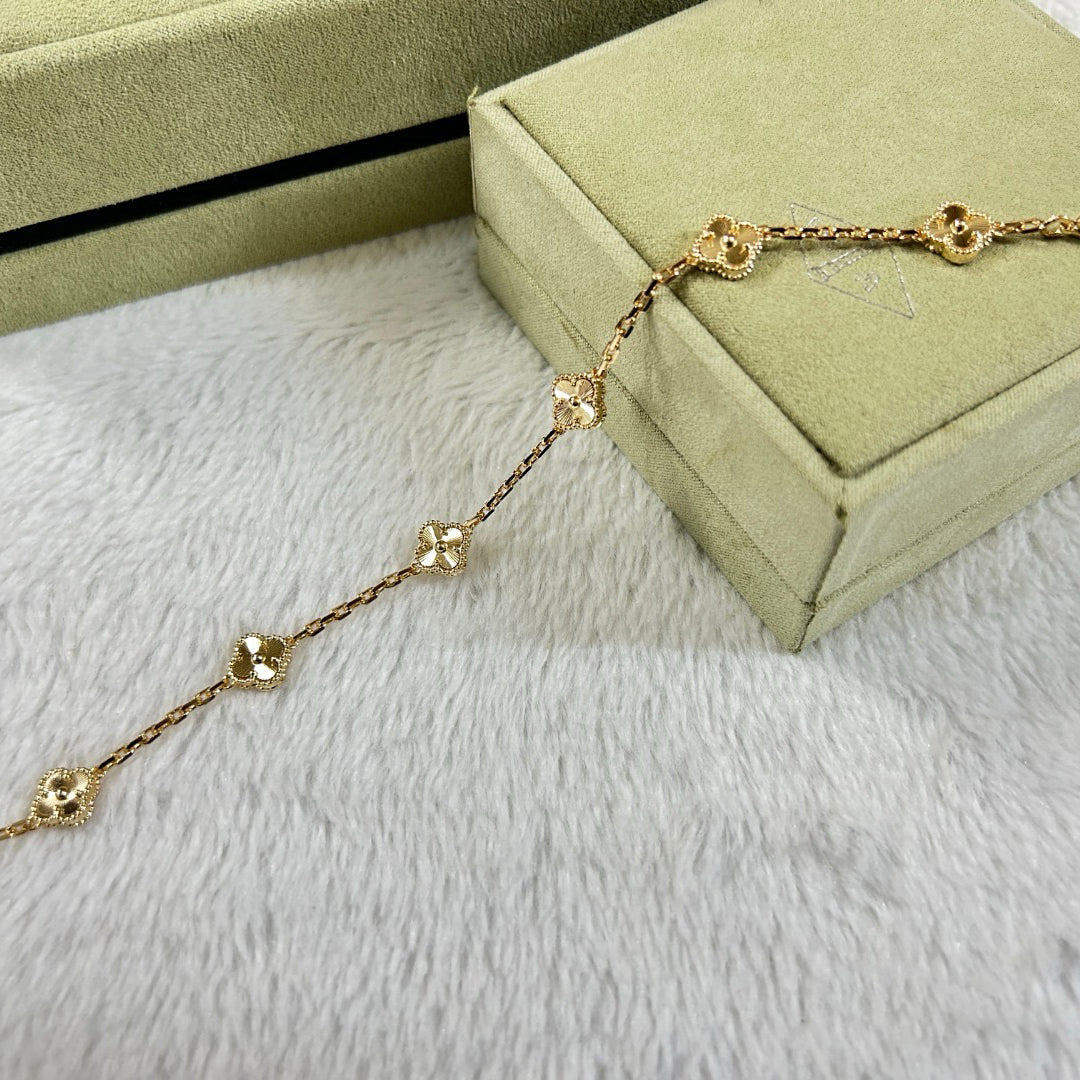 [Spark]CLOVER 6 MOTIF DIAMOND BRACELET