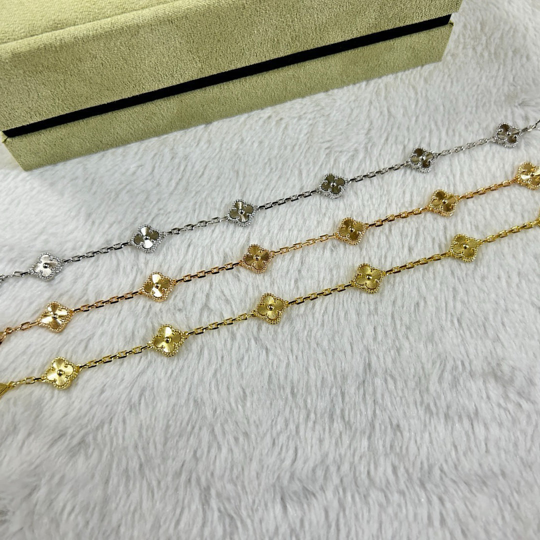 [Spark]CLOVER 6 MOTIF DIAMOND BRACELET