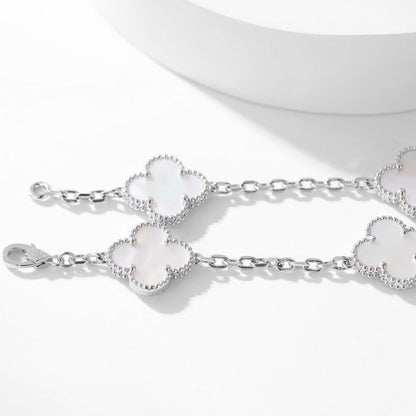[Spark]CLOVER 10 MOTIFS WHITE MOTHER OF PEARL NECKLACE