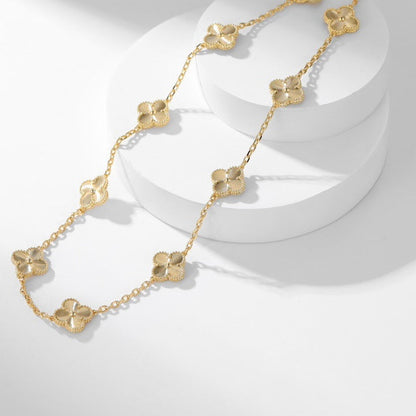 [Spark]CLOVER 10 MOTIFS LASER NECKLACE
