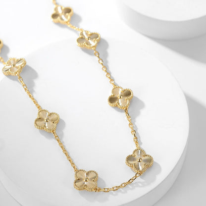[Spark]CLOVER 10 MOTIFS LASER NECKLACE
