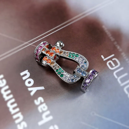 [Spark]FORCE LARGE HORSESHOE  COLORED DIAMOND BRACELET Spark GOLD