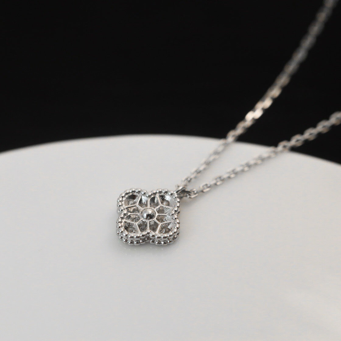 [Spark]CLOVER MINI 9.5MM PENDANT DIAMOND NECKLACE