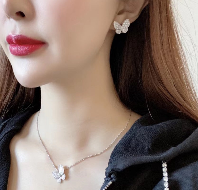 [Spark]BUTTERFLY ALL DIAMOND EARRINGS
