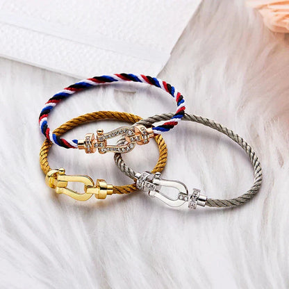 [Spark]FORCE LARGE HORSESHOE NO DIAMOND BRACELET GOLD
