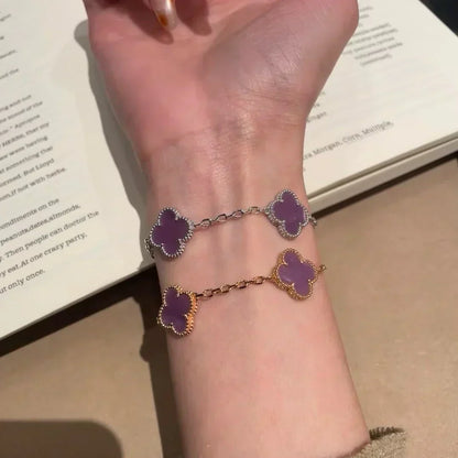 [Spark] CLOVER 5 MOTIF VIOLET BRACELET COLLECTION