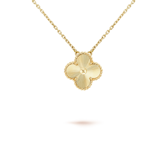 [Spark]CLOVER 15MM LASER NECKLACE AND BOX