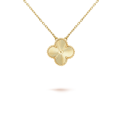 [Spark]CLOVER 15MM LASER NECKLACE