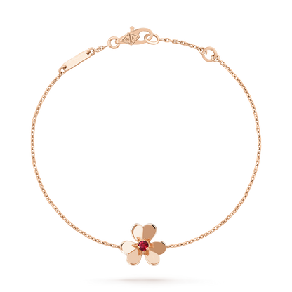 [Spark]FRIVOLE GOLD FLOWER PINK MALACHITE BRACELET