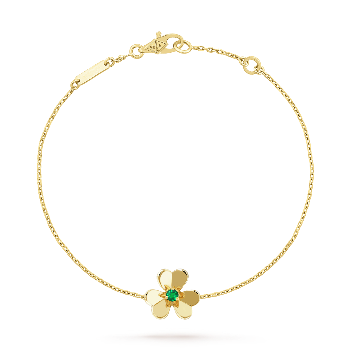 [Spark]FRIVOLE GOLD FLOWER PINK MALACHITE BRACELET