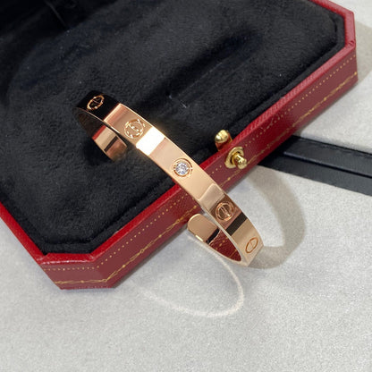 [Spark]LOVE BRACELET 6.1MM 1 DIAMOND OPEN CUFF