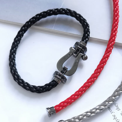 [Spark]FORCE LARGE SERIES HORSESHOE BLACK SAMURAI BRACELET