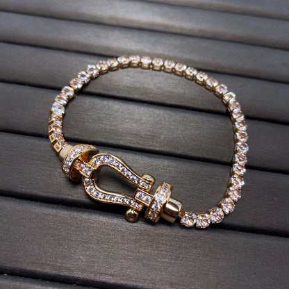 [Spark]FORCE  HORSESHOE  DIAMOND TENNIS BRACELET