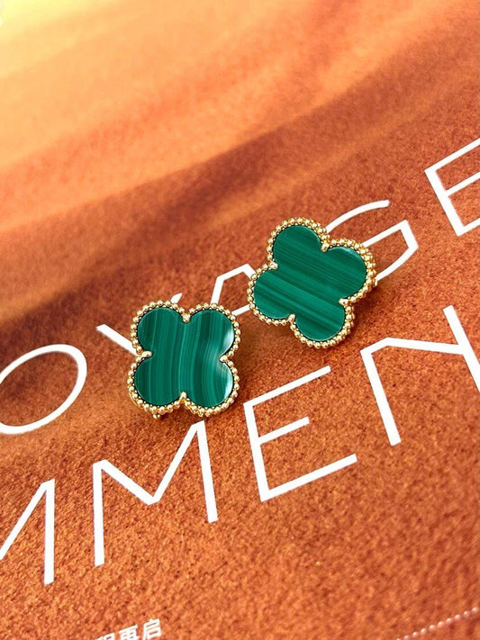 [Spark] CLOVER LARGE (20mm) 1 MOTIFS GREENER MOP STUD EARRINGS