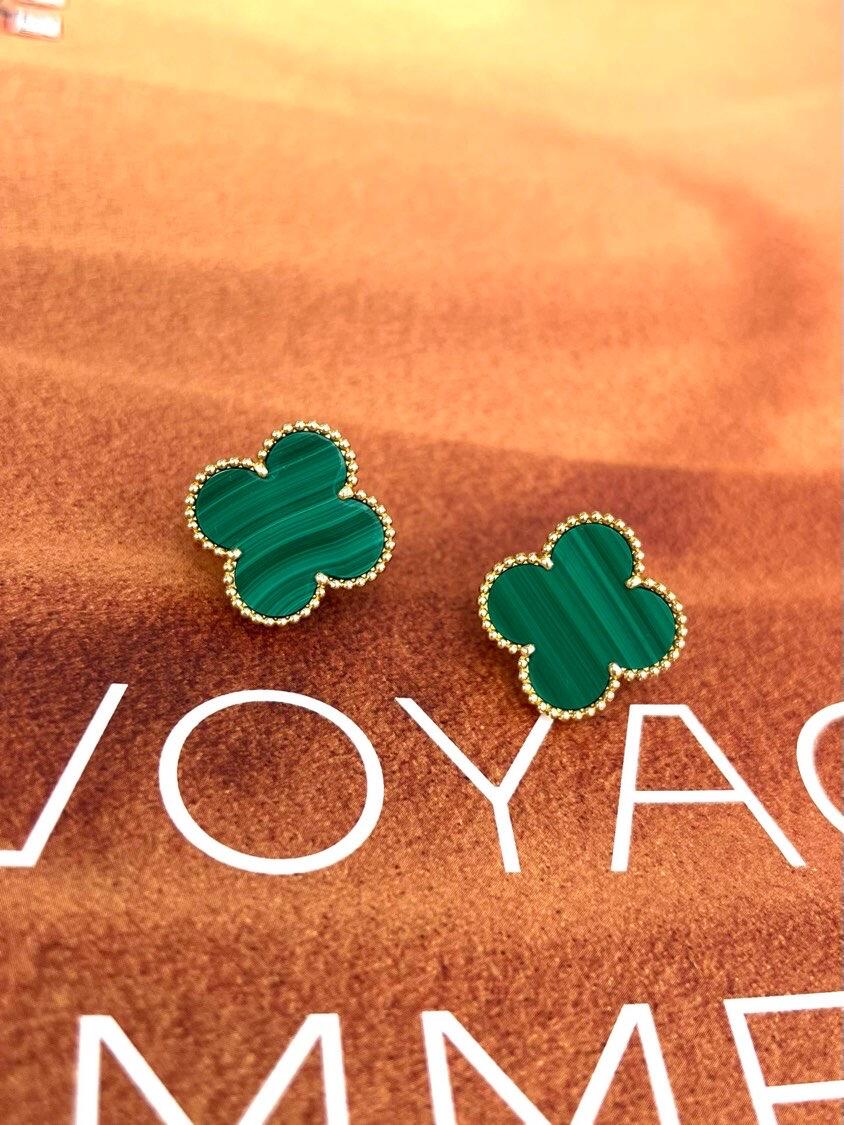 [Spark] CLOVER LARGE (20mm) 1 MOTIFS GREENER MOP STUD EARRINGS