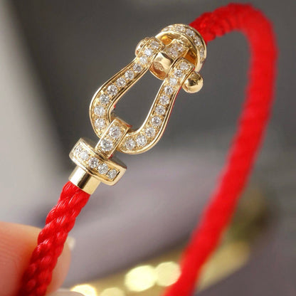 [Spark]FORCE LARGE HORSESHOE FULL DIAMOND BRACELET Spark GOLD