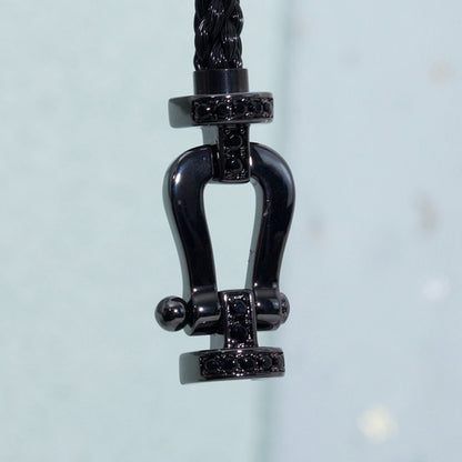 [Spark]FORCE LARGE SERIES HORSESHOE BLACK SAMURAI BRACELET