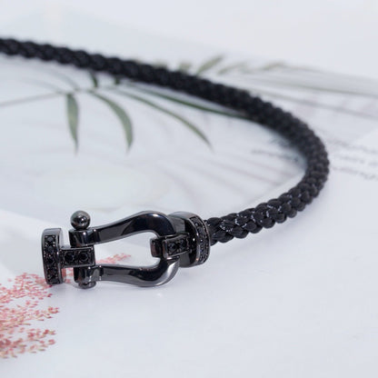 [Spark]FORCE LARGE SERIES HORSESHOE BLACK SAMURAI BRACELET