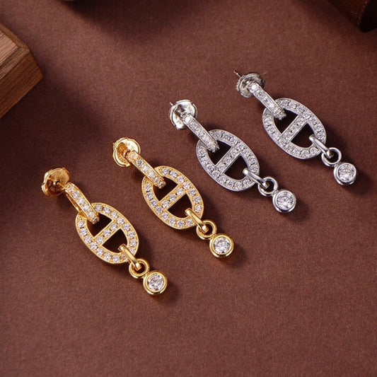 [Spark]HM CHAINE DIAMOND EARRINGS