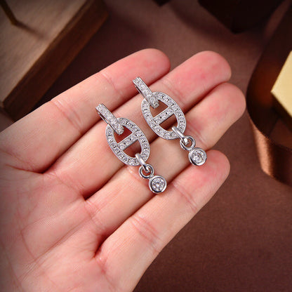 [Spark]HM CHAINE DIAMOND EARRINGS