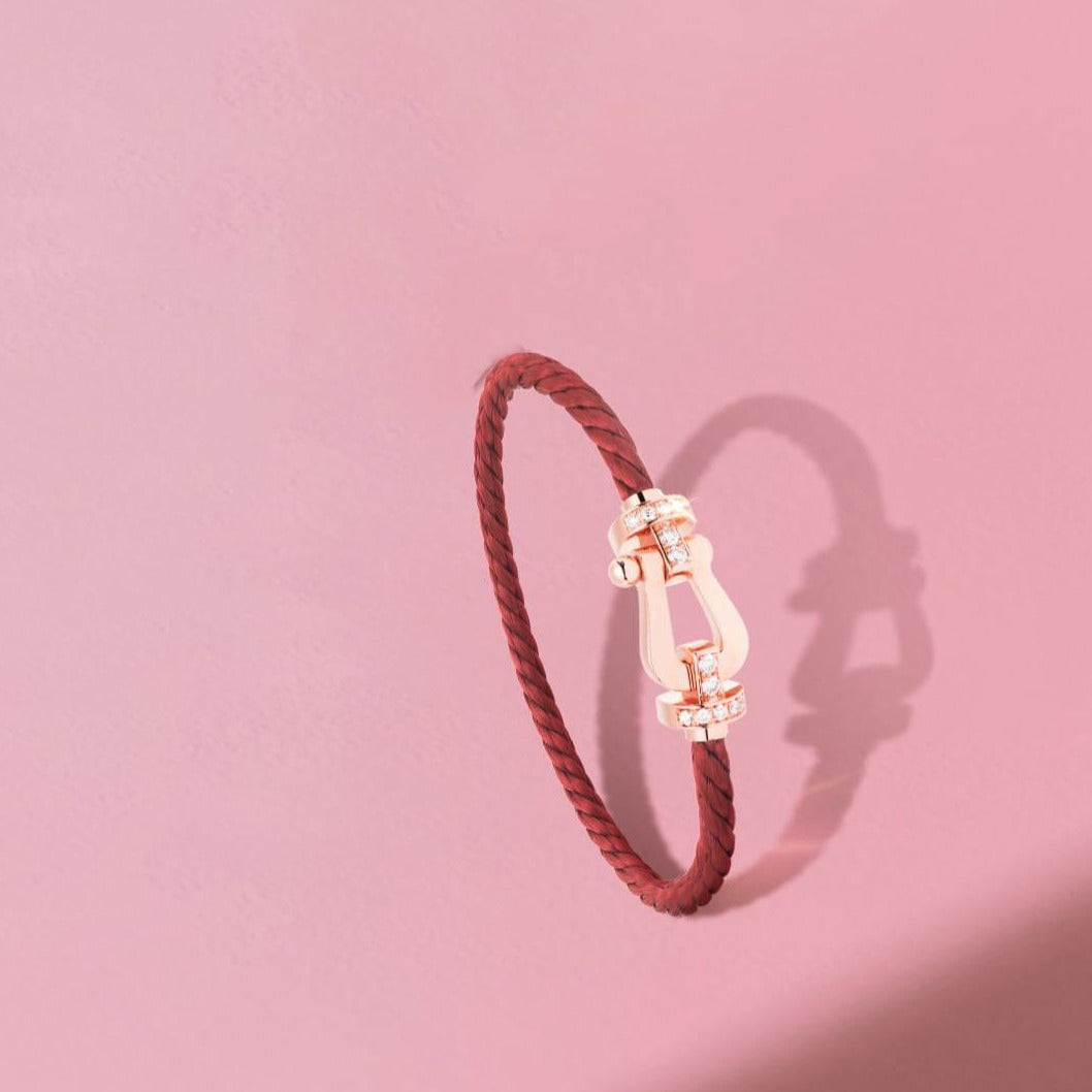 [Spark]FORCE 10 HALF DIAMOND PINK GOLD RED CORDERI LARGE AND MEDIUM MODEL