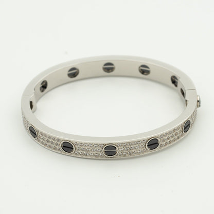 [Spark]LOVE BRACELET 6.1MM DIAMOND-PAVED CERAMIC