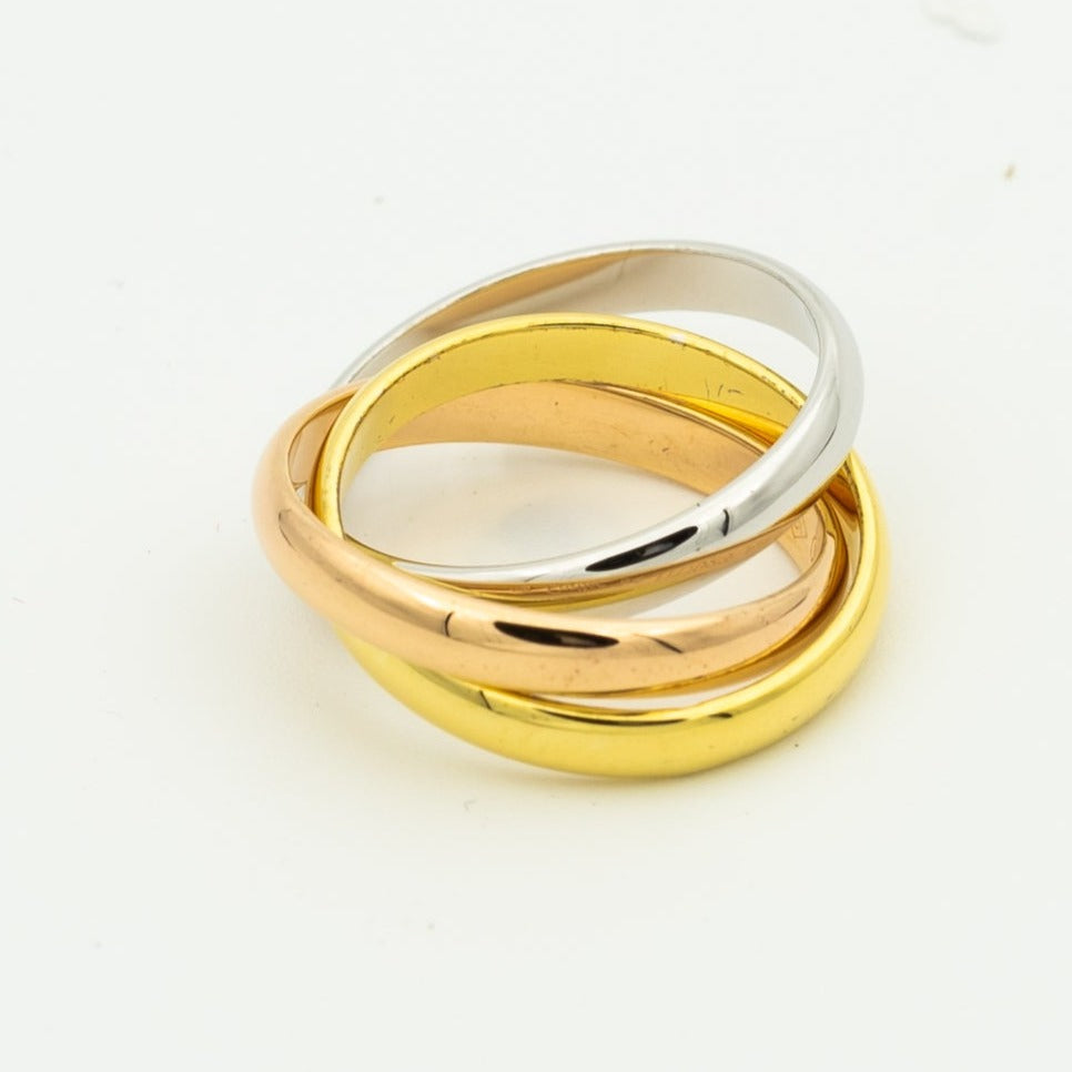 [Spark Jewelry]TRINITY RING GOLD PINK GOLD SILVER