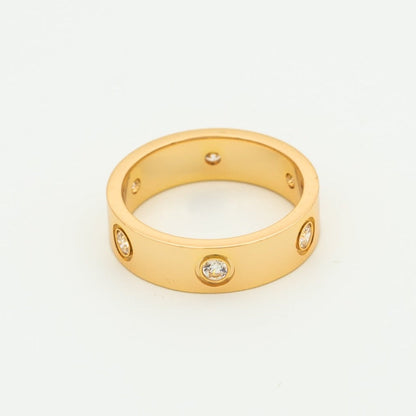 [Spark]LOVE RING 5.5MM 6 DIAMONDS PINK GOLD