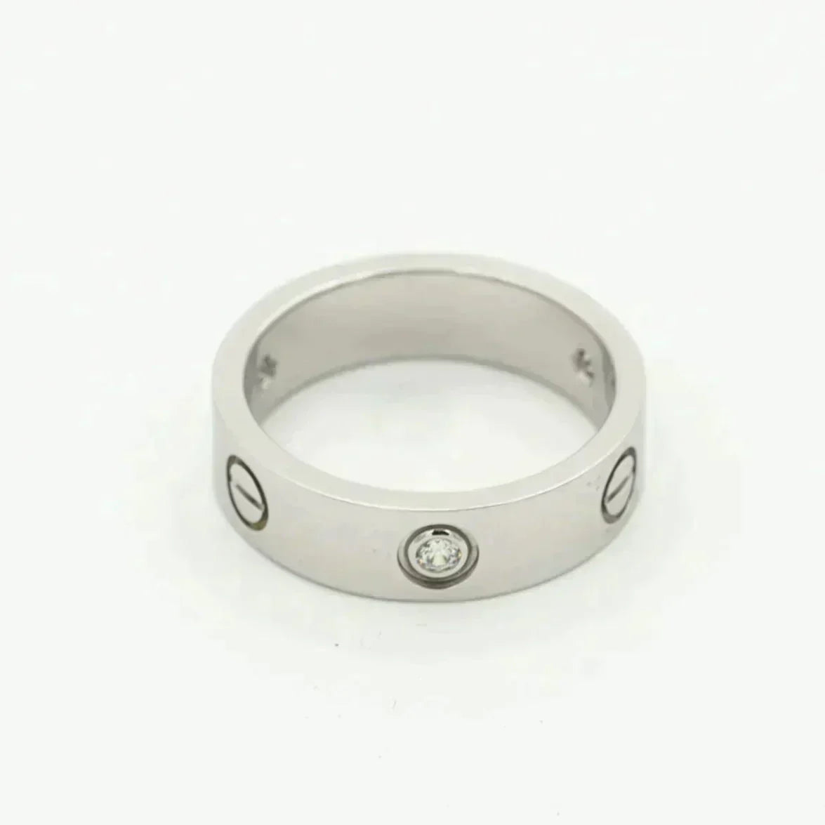 [Spark]LOVE RING 5.5MM 3 DIAMONDS SILVER