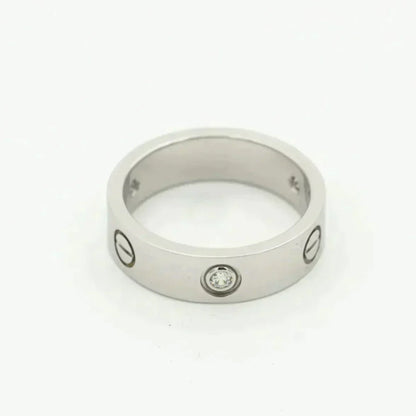 [Spark]LOVE RING 5.5MM 3 DIAMONDS SILVER