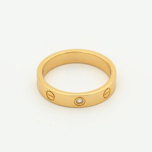 [Spark]LOVE RING 4MM 1 DIAMOND PINK GOLD