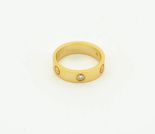 [Spark]LOVE RING 4MM 1 DIAMOND GOLD