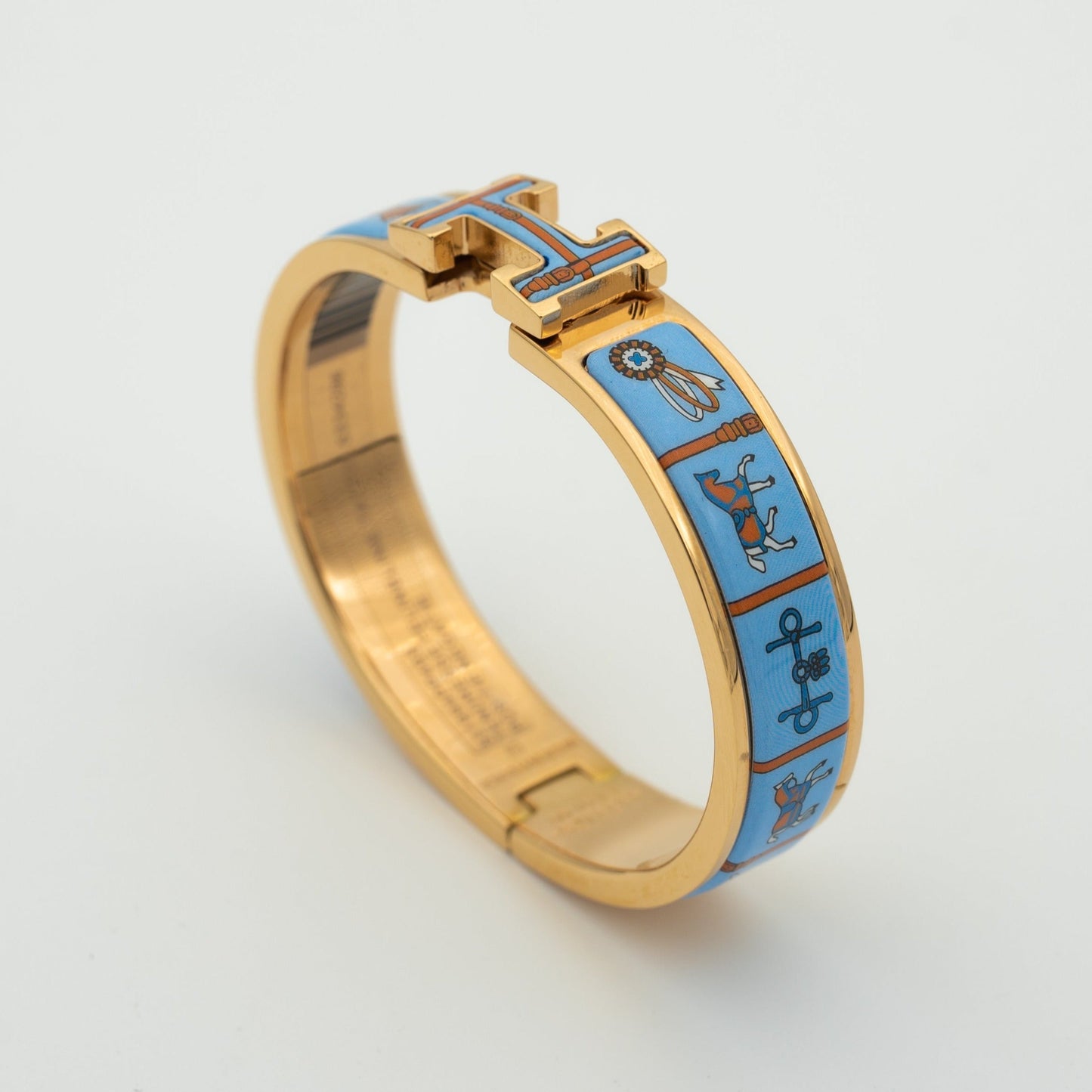 [Spark]H PINK GOLD BRACELET BLUE CERAMIC