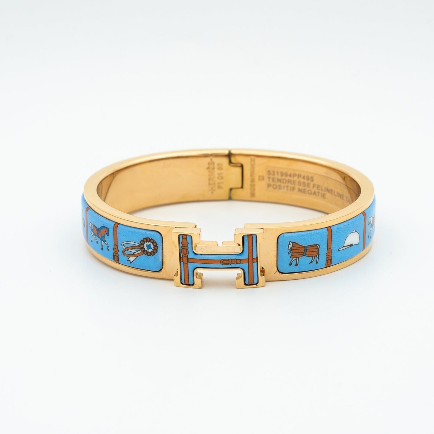 [Spark]H PINK GOLD BRACELET BLUE CERAMIC