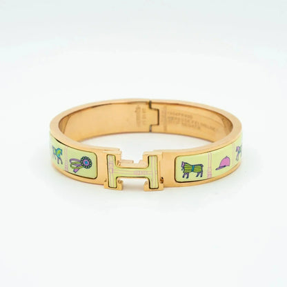 [Spark]H PINK GOLD BRACELET CREAM CERAMIC