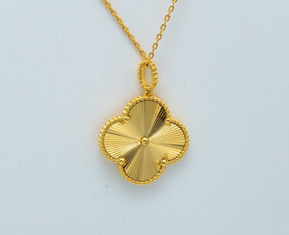 [Spark]CLOVER 25MM PEDANT NECKLACE GOLD